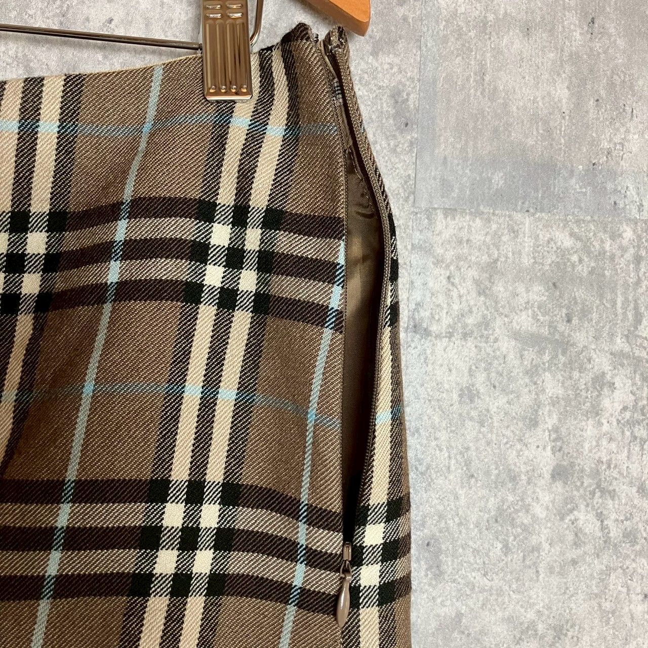 バーバリーブルーレーベル ミニスカート ノバチェック 裏地付き