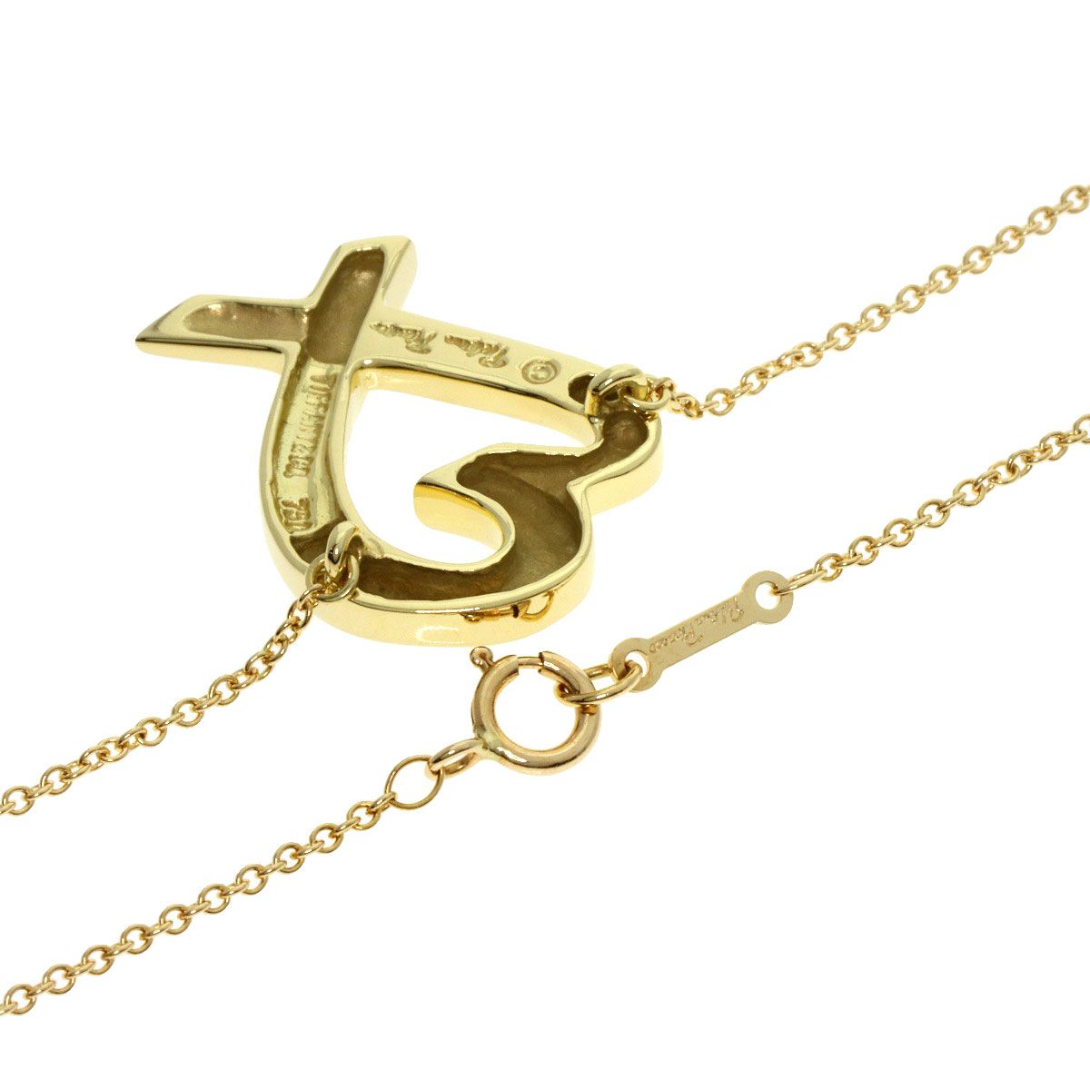 TIFFANY&Co. ティファニー ラビングハート ネックレス K18YG Tiffany & Co. - ティファニー ラビングハート ネックレス K18YG