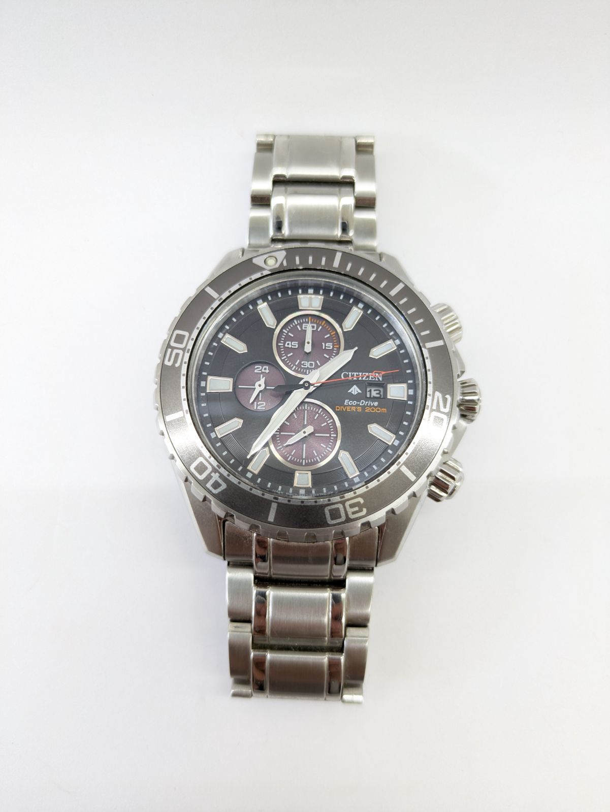 CITIZEN シチズン Eco-Drive ダイバーズ200m クロノグラフ メンズ腕時計
