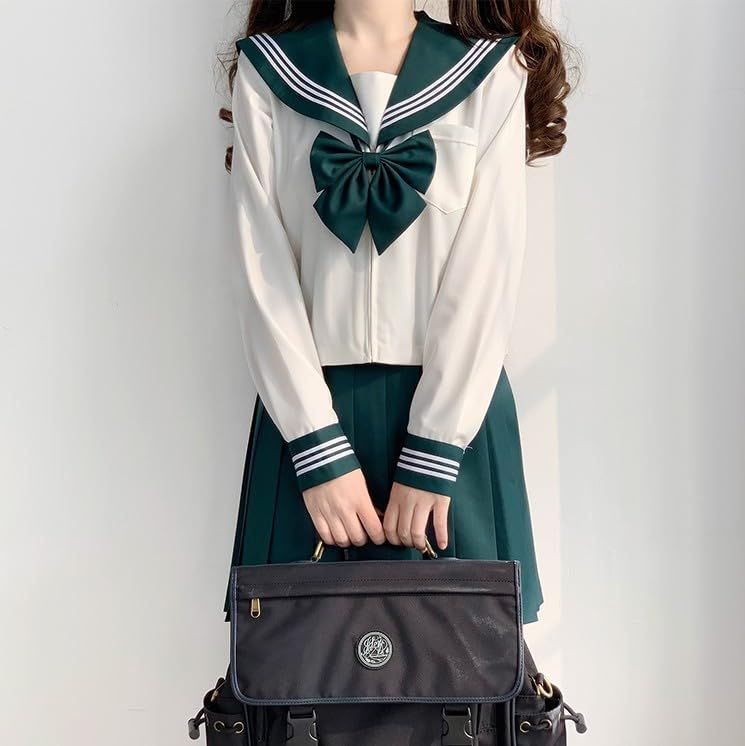 コスプレ衣装　#3123(冬夏)緑３本ライン 送料無料オリジナル羽織 コスプレに最適なシルエットカラー