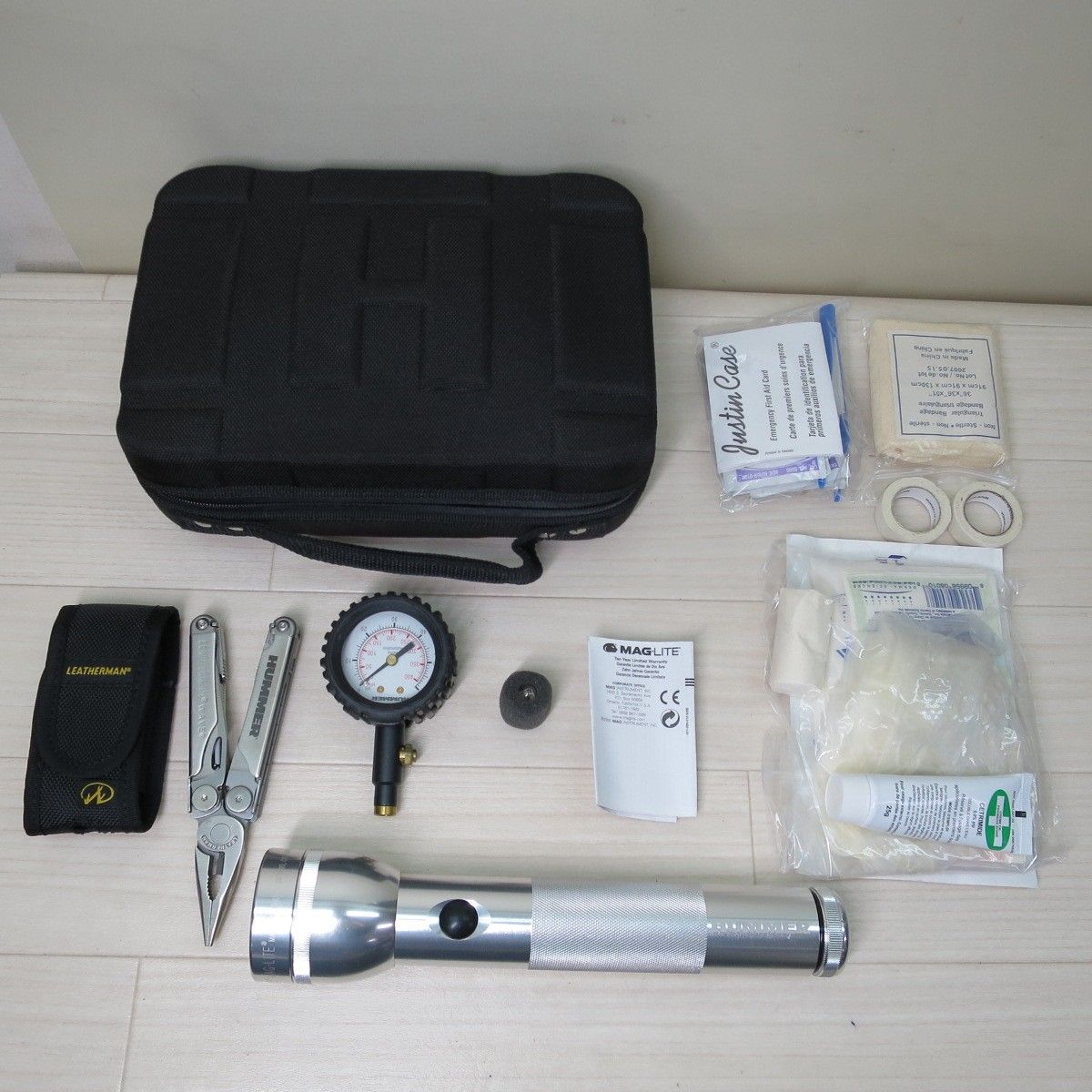 ハマー エマージェンシー キット マグライト レザーマン ウェーブ 等 HUMMER LEATHERMAN WAVE 現状品