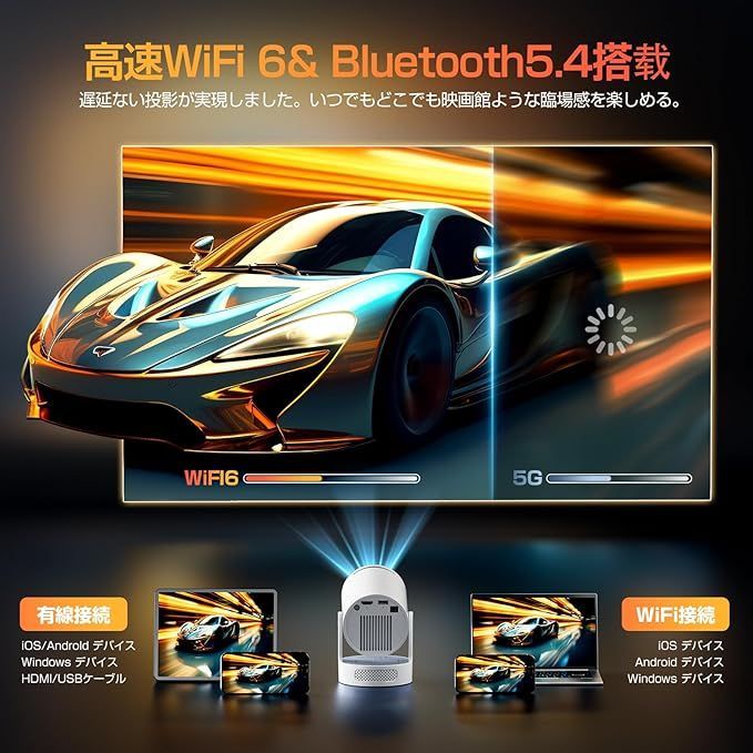 プロジェクター 家庭用 小型 Android TV搭載＆270°回転 Amazon.co.jp: 【最新Android TV搭載＆270°回転】OWNKNEW
