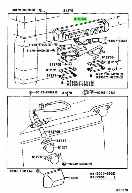 TOYOTA トヨタ 未使用 新品 純正ランドクルーザー Land Cruiser 70 LX
