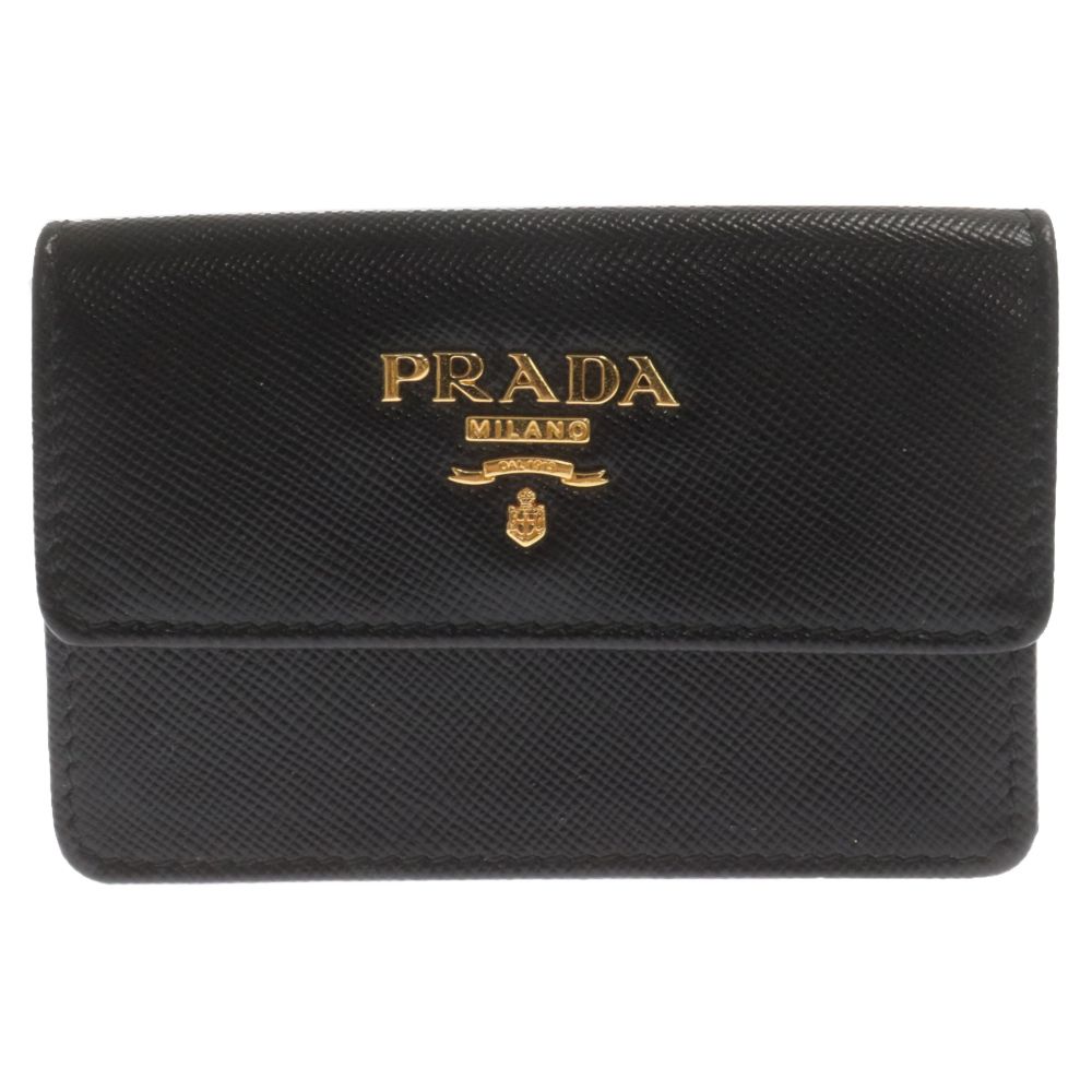PRADA サフィアーノレザー 名刺入れ 黒 プラダ PRADA カードケース 名刺入れ サフィアーノ