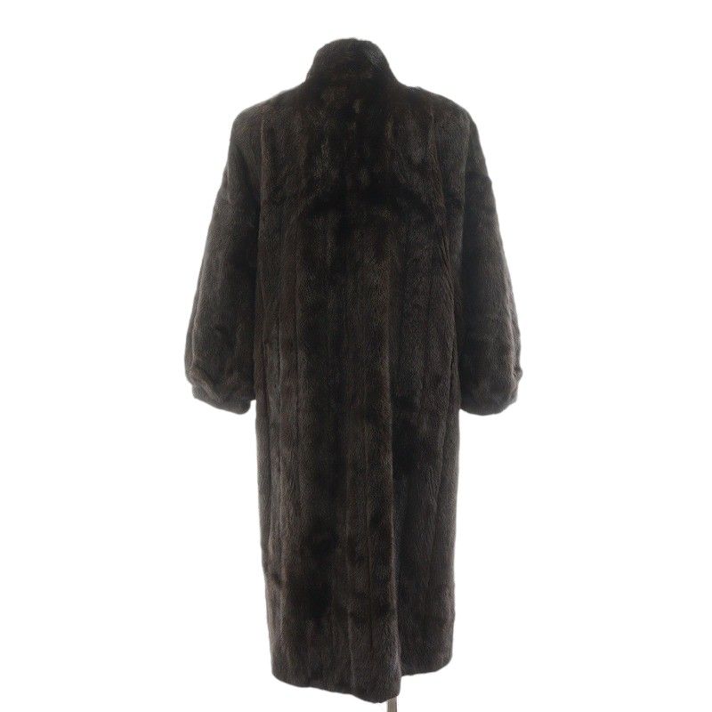 最高級 BLACKGLAMA ブラックグラマ ミンク ファー 毛皮 ロングコート