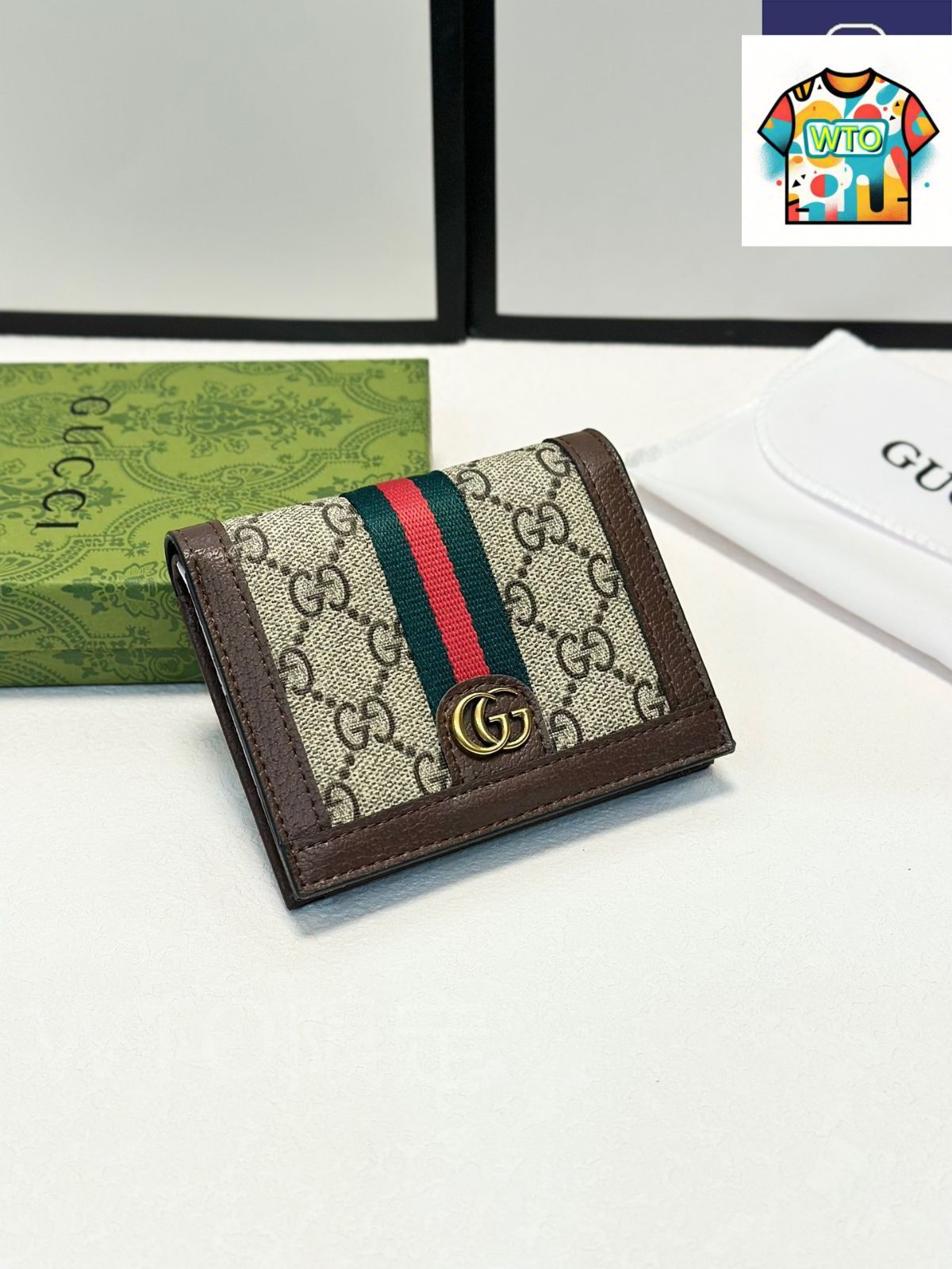 今日 Gucci グッチ 最新ウォレット 頭層小牛皮×PVC素材 作り精巧 多カードポケット 超薄デザインで持ち運び便利-WTO輸入2