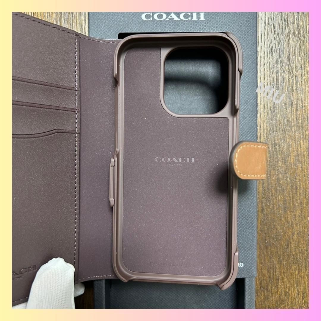 残りわずか】COACH コーチ Iphone 15 PRO 手帳型ケース 【公式通販】