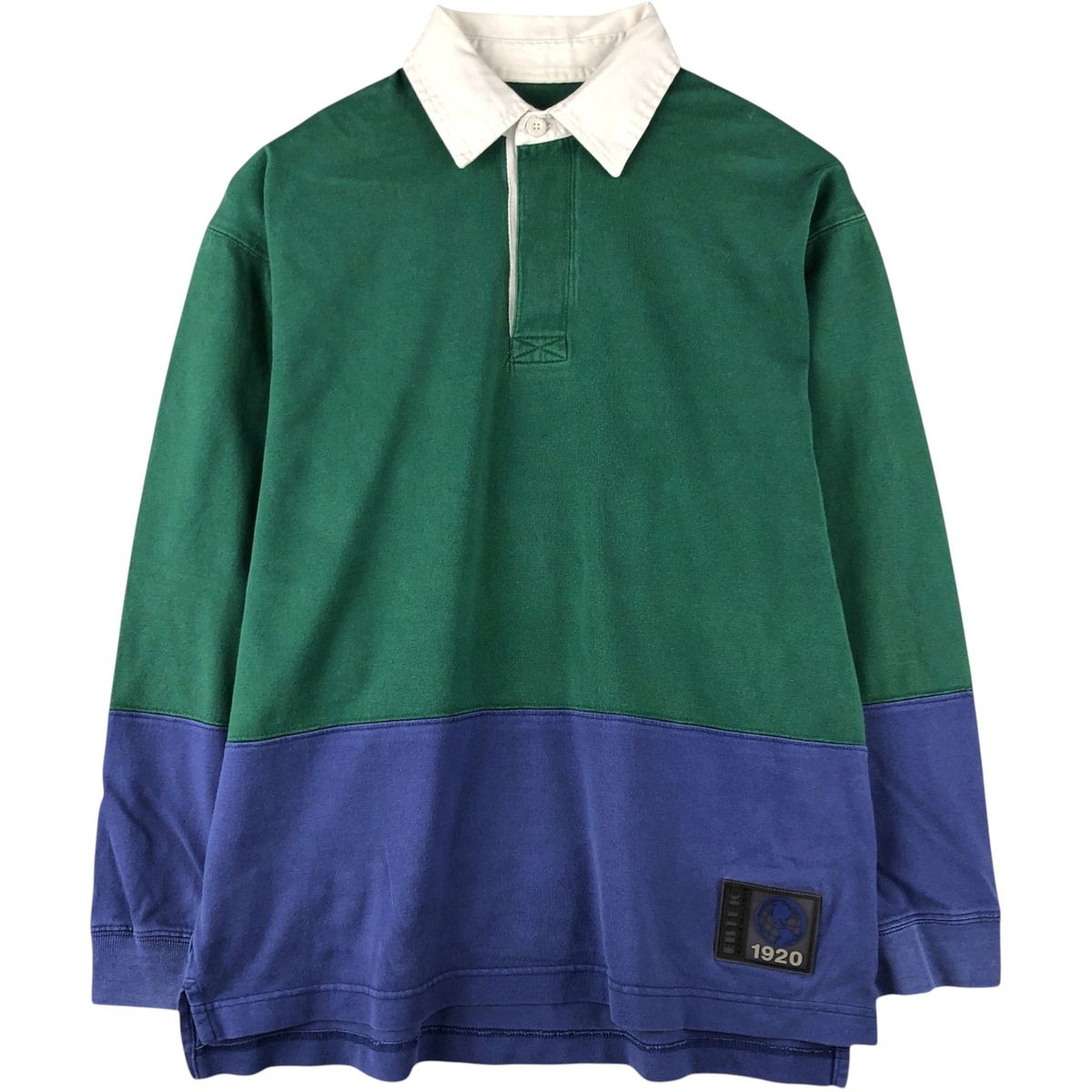 レア】POLO SPORTラガーシャツ 青 100%コットン ラガー シャツ