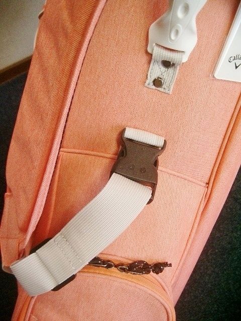 オレンジ紺白 ゴルフバッグ