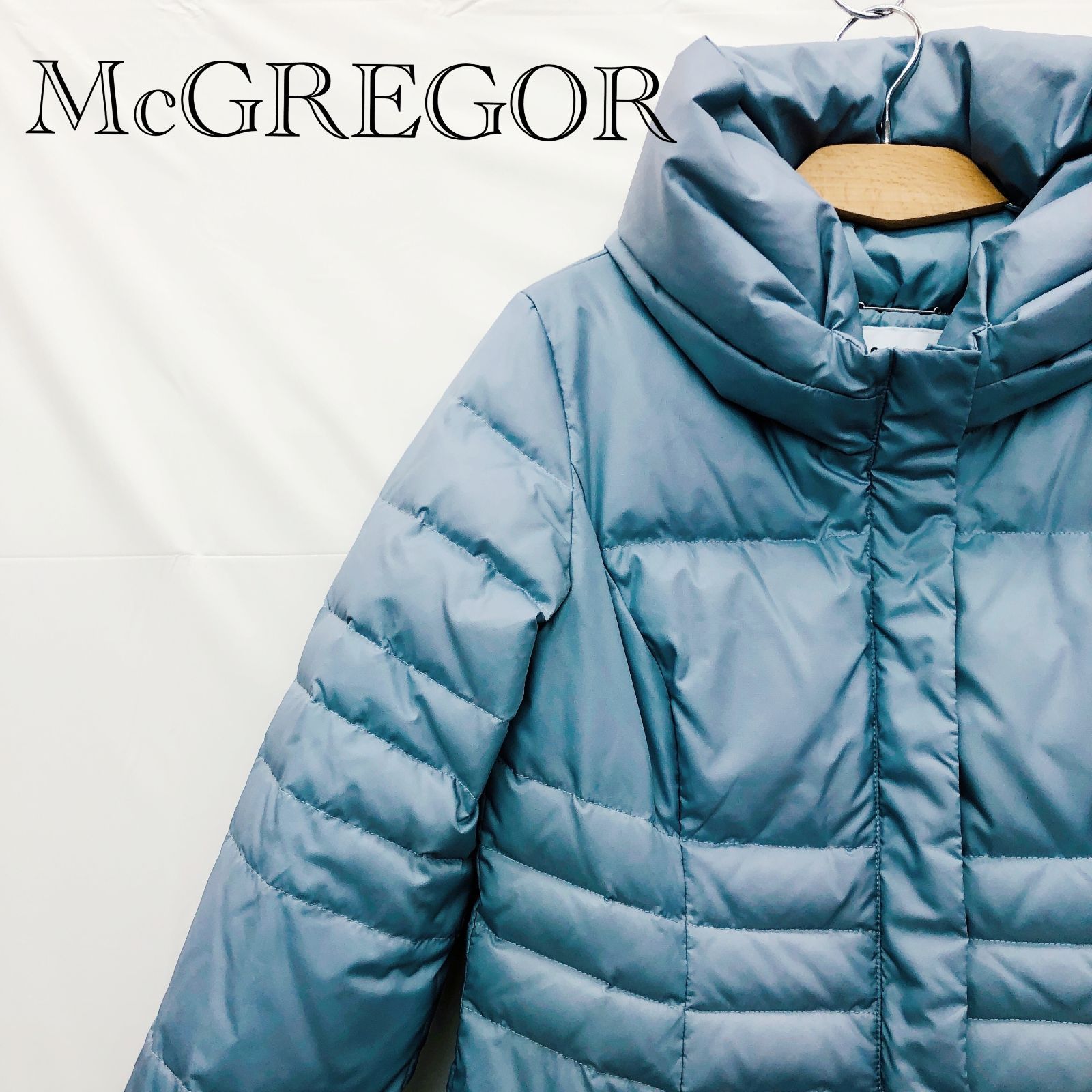 McGREGOR マクレガー コート M ブルー系 薄いブルー ダウン フェザー 