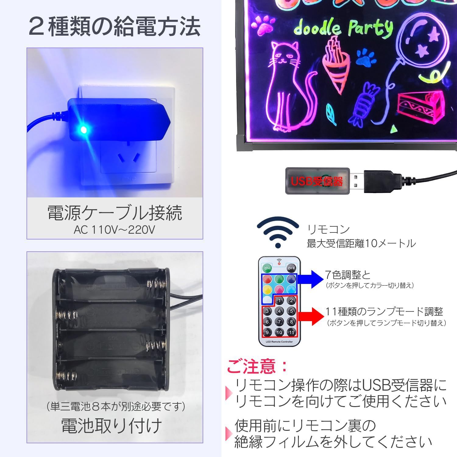 電光掲示板 手書き看板