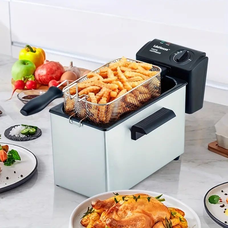 Ldshouse 電気式 フライヤー 大容量 3.5L 大型電気フライヤー