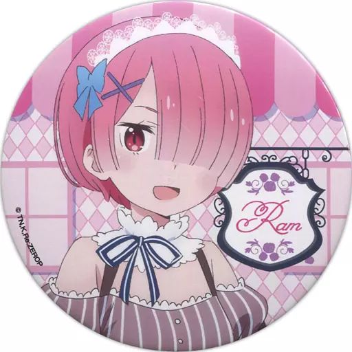 リゼロ ラム セガコラボカフェ 限定缶バッジ リゼロ ラム セガコラボ