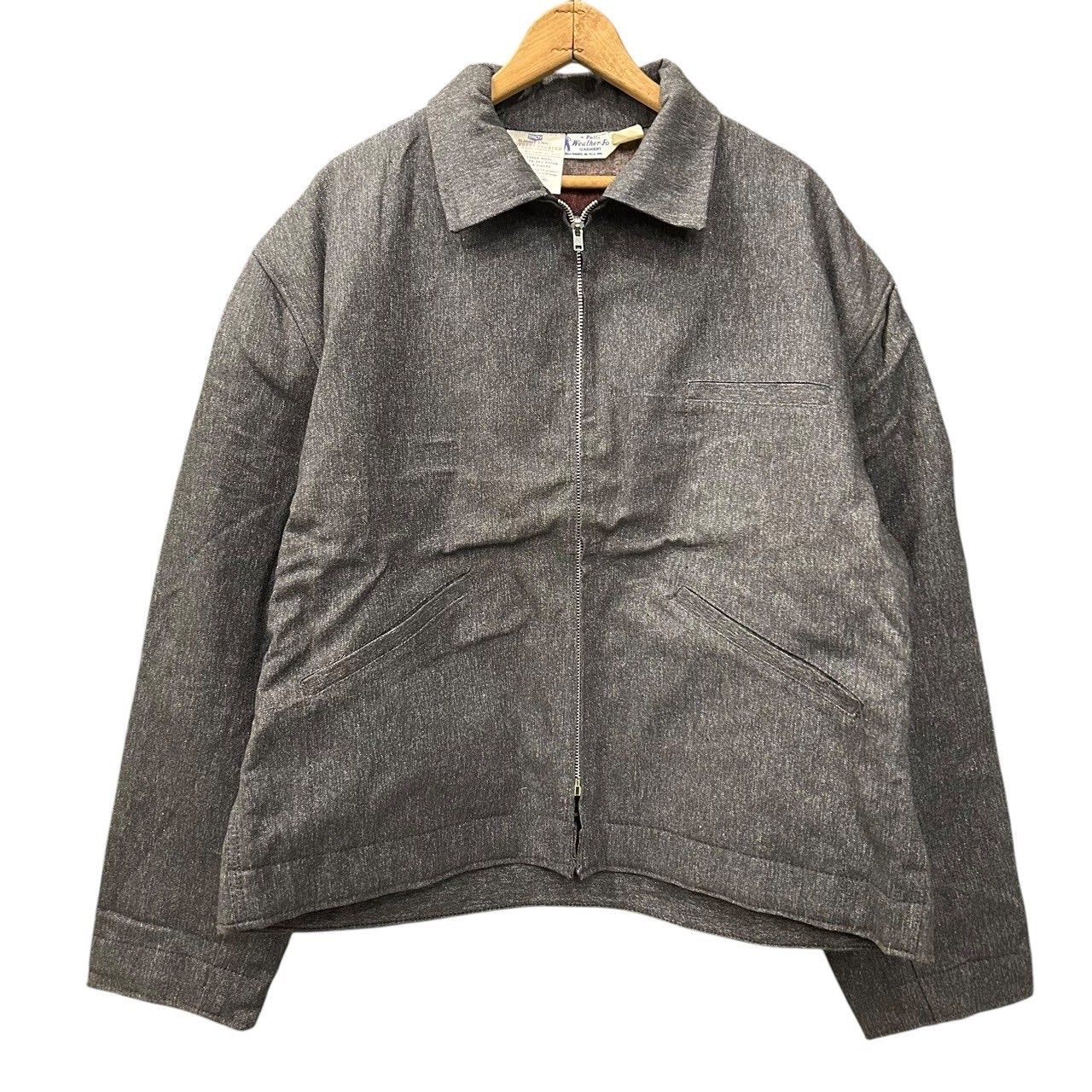 デッドストック!! 50s ビンテージ ブラックシャンブレー ブランケット