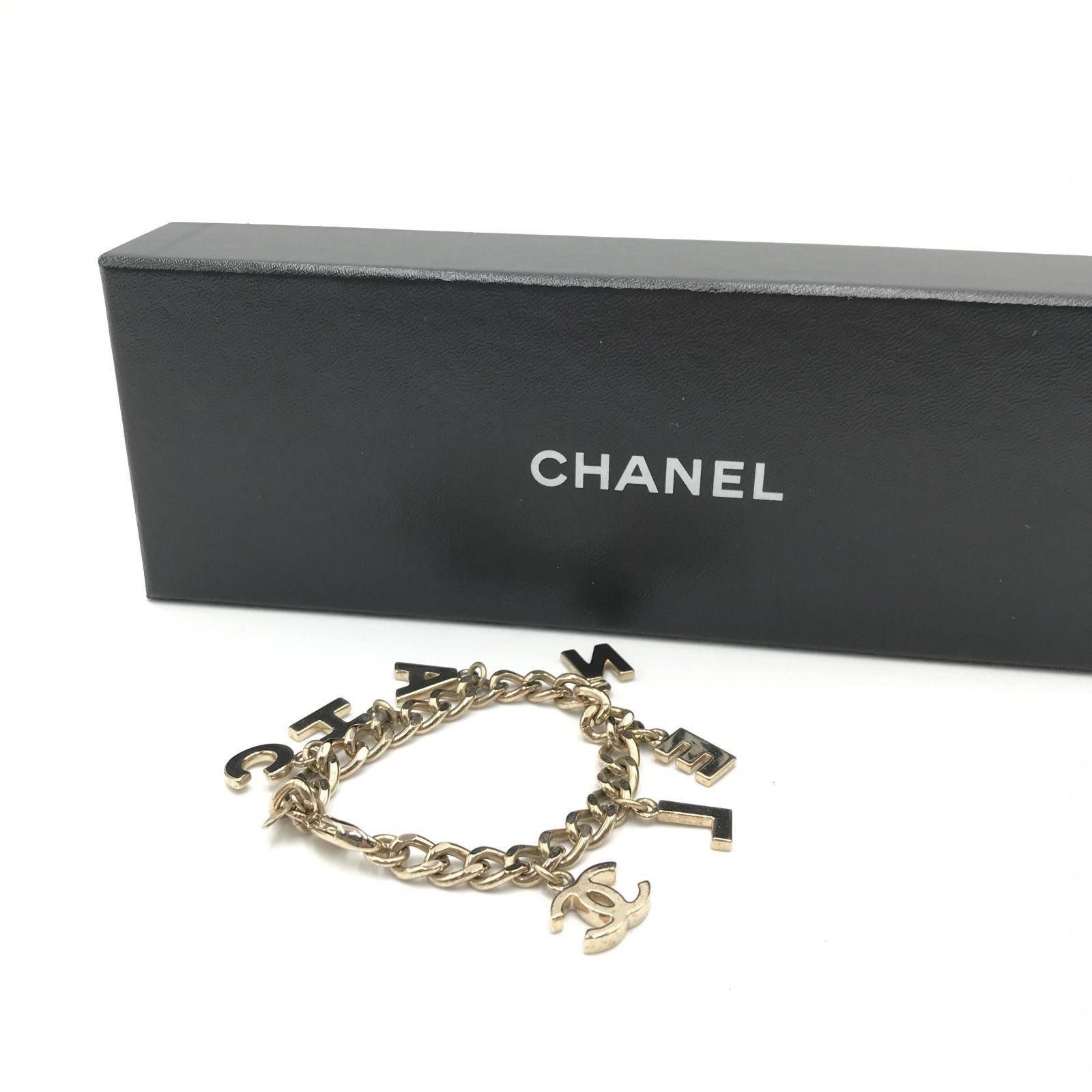 CHANEL シャネル ココマーク ロゴブレスレット チャーム シルバー 刻印