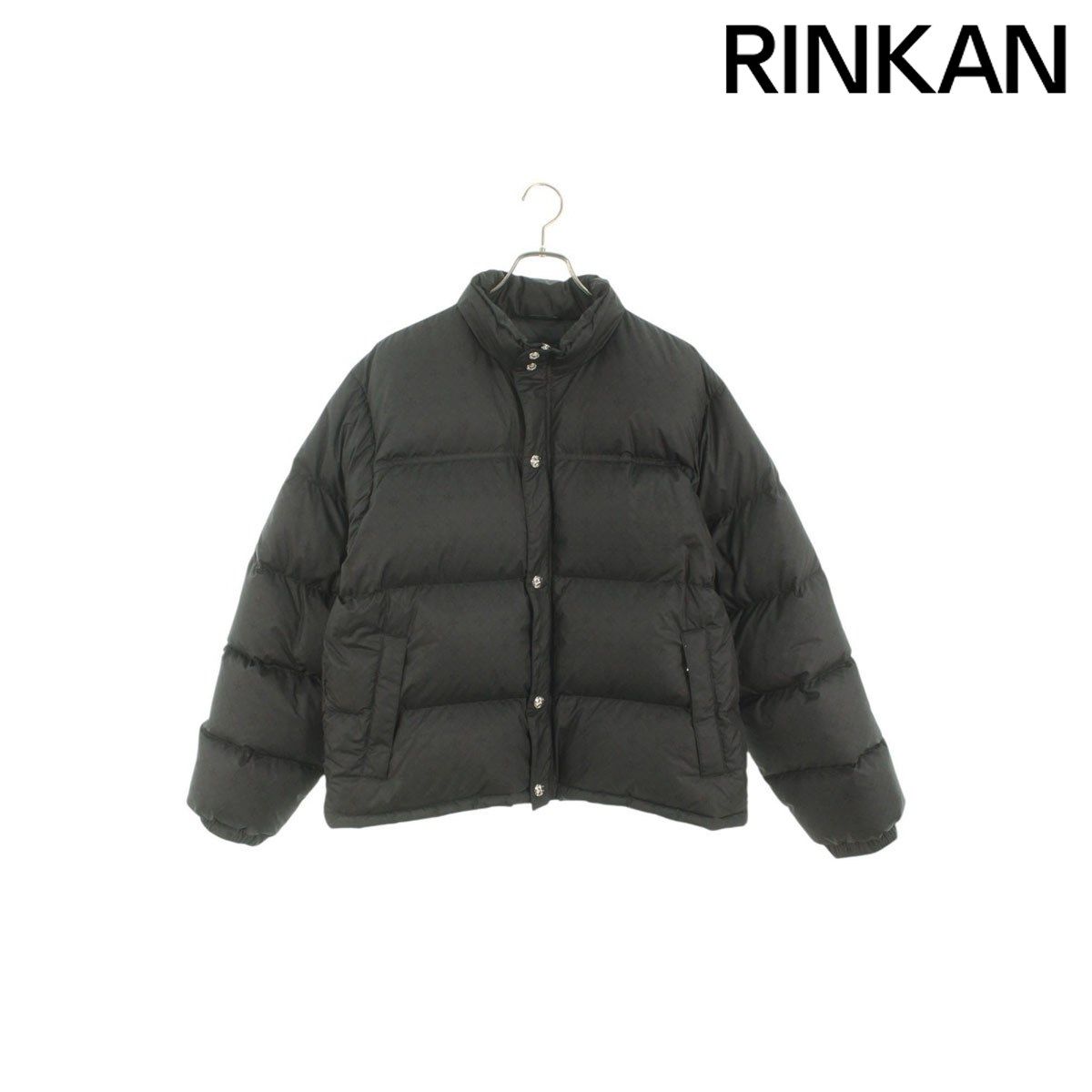 クロムハーツ  STIFF V2 FBRC スティッフ CHプラス総柄クロスボールボタンナイロンダウンジャケット メンズ L 【2/27～3/18 タイムセール】