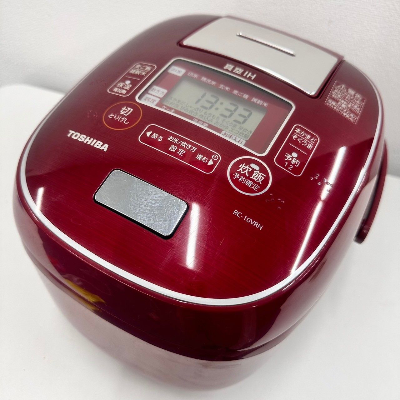 東芝 TOSHIBA 真空 IHジャー 炊飯器 RC-10VRN シャインレッド 2019年