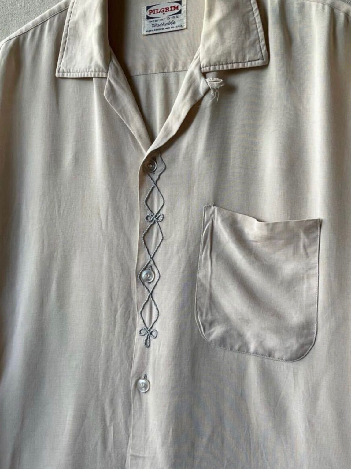 60s pilgrim レーヨンシャツ 50s ヴィンテージ オープンカラー 60s pilgrim レーヨンシャツ 50s ヴィンテージ オープンカラー
