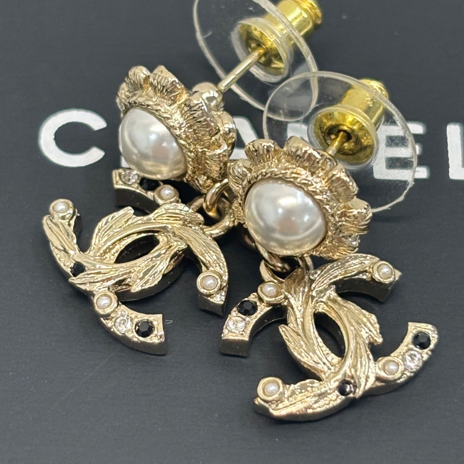 CHANEL シャネル ココマーク ロゴ ピアス パールピアス レディース