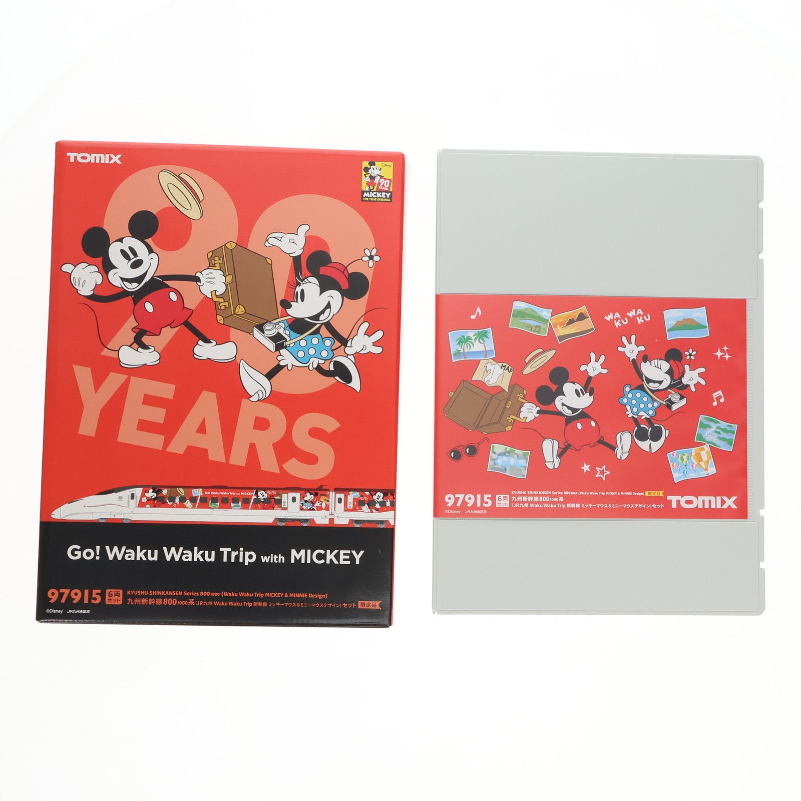 (超美品)TOMIX 限定品 97915 九州新幹線ミッキー＆ミニーデザイン6両 限定 800 1000系（JR九州 Waku Waku Trip 新幹線 ミッキーマウス