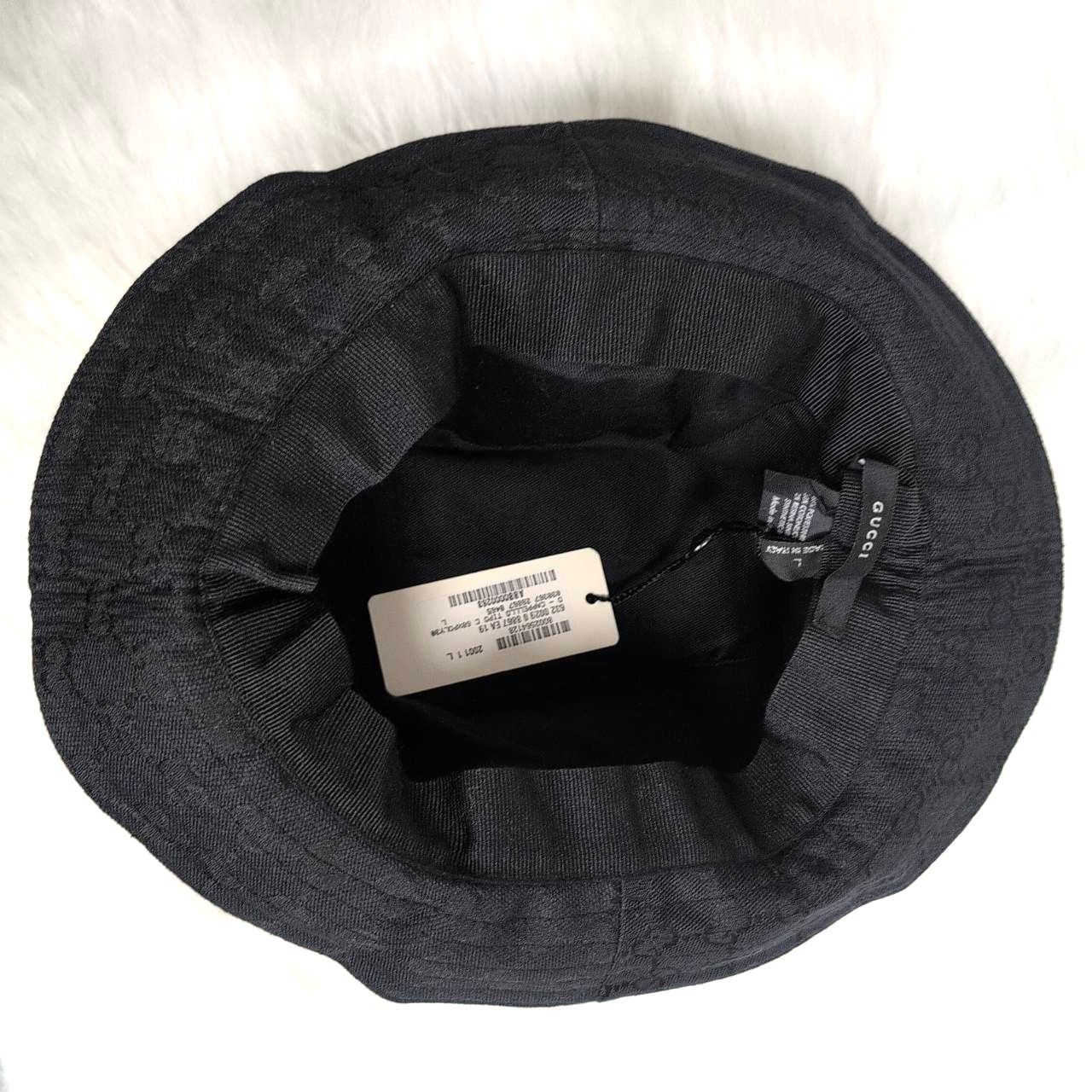 【大人気】GUCCI グッチ　バケットハット　GG柄　ブラック　Lサイズ 大人気】GUCCI グッチ バケットハット GG柄 ブラック Lサイズ