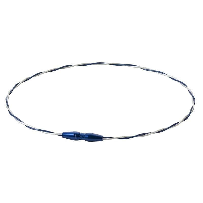 【佐藤輝明選手愛用商品】phiten(ファイテン) ネックレス RAKUWAネックワイヤー EXTREME トルネード ウルトラマリンブルー/ホワイト 50cm【肩こり】【首こり】【ファイテン先端技術メタックス採