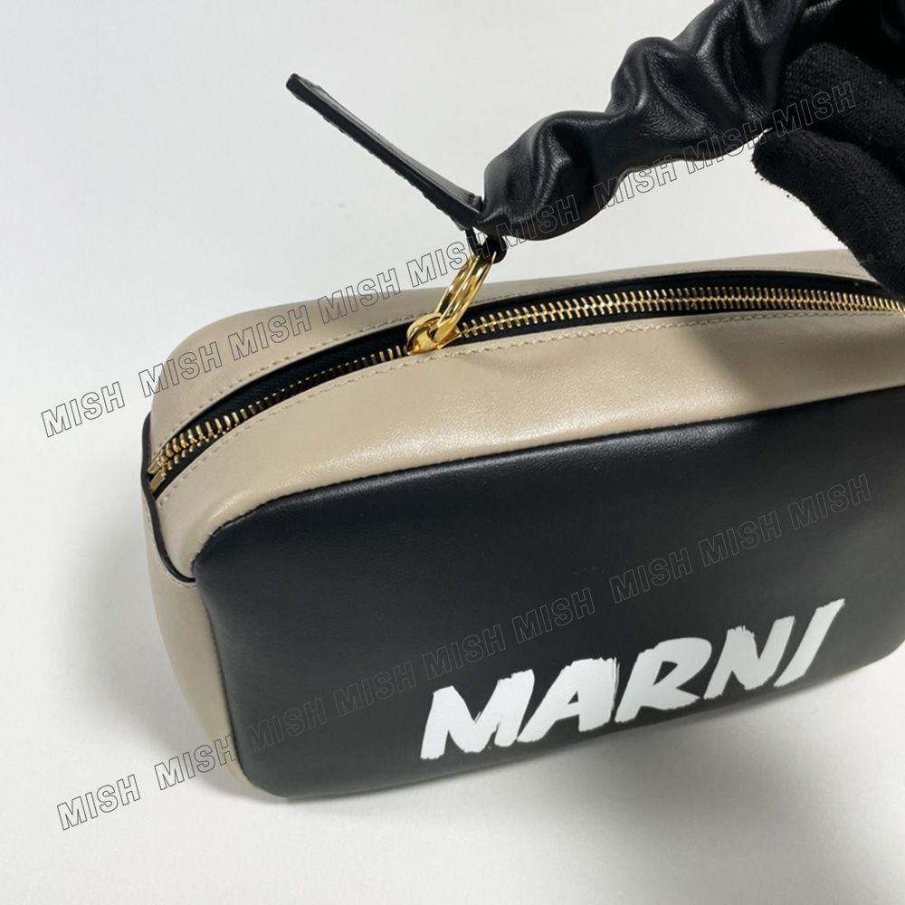 マルニ ポーチ 小物入れ レディース ブランド MARNI 本革 - MISH