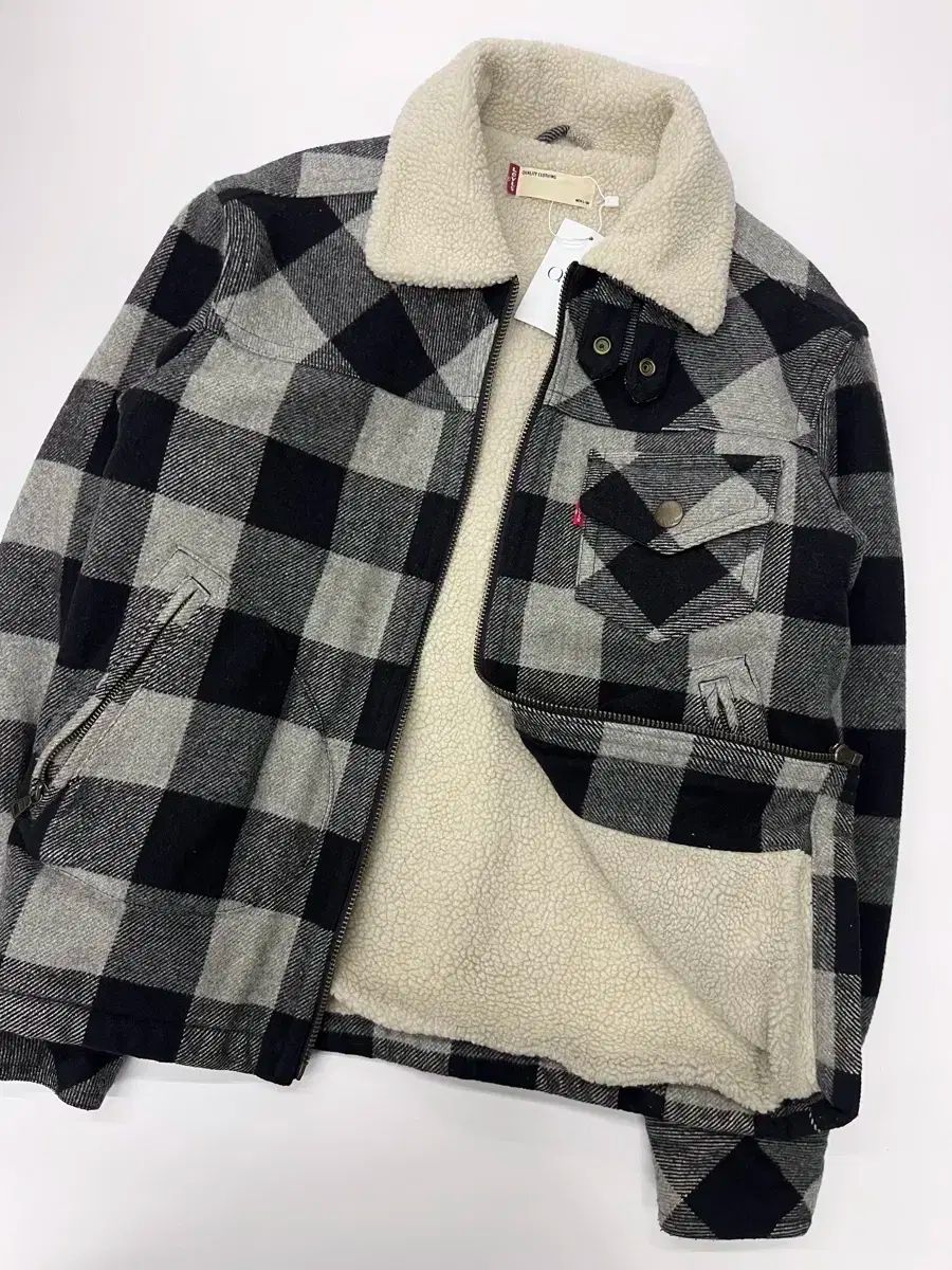 【雷市場（ポンジャン）商品韓国直送】 Levis LEVI'S(リーバイス) シェルパ チェック ジャケット