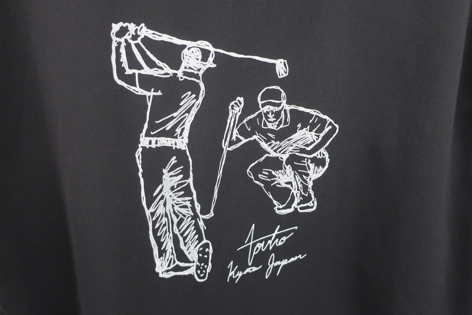 美品】tovho(トヴホ) 半袖モックネックシャツ 黒 メンズ 02