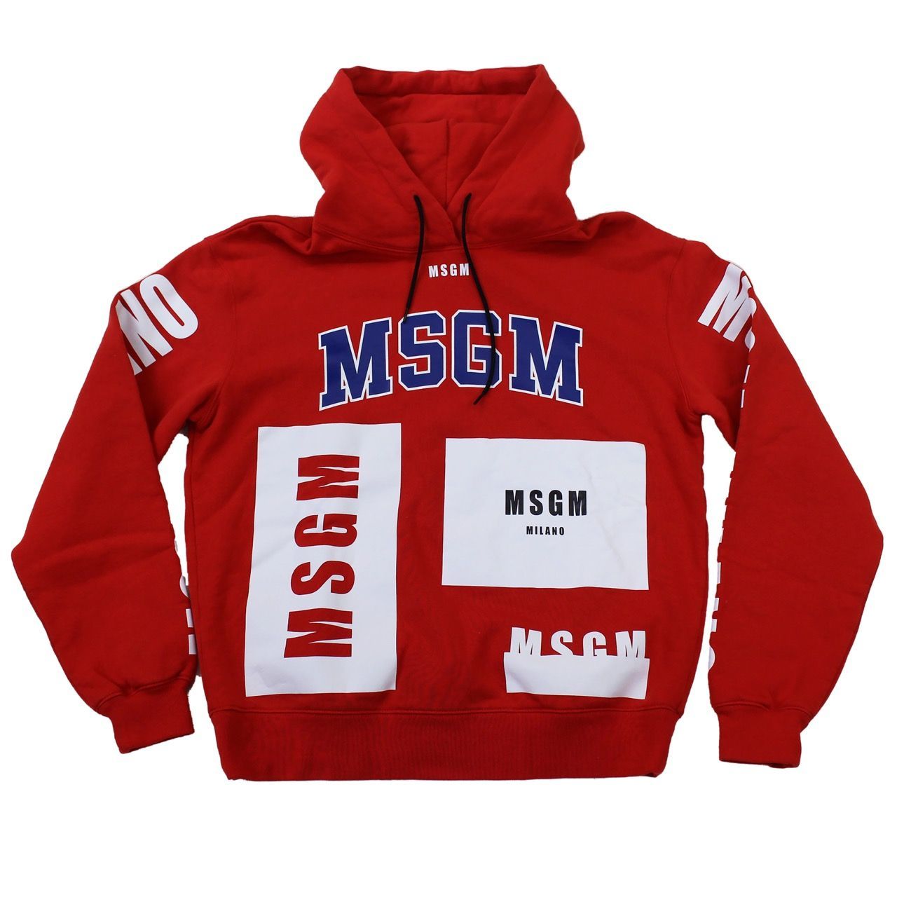 MSGM スウェットパーカー XS コットン RED イタリア製 - M's FACTORY