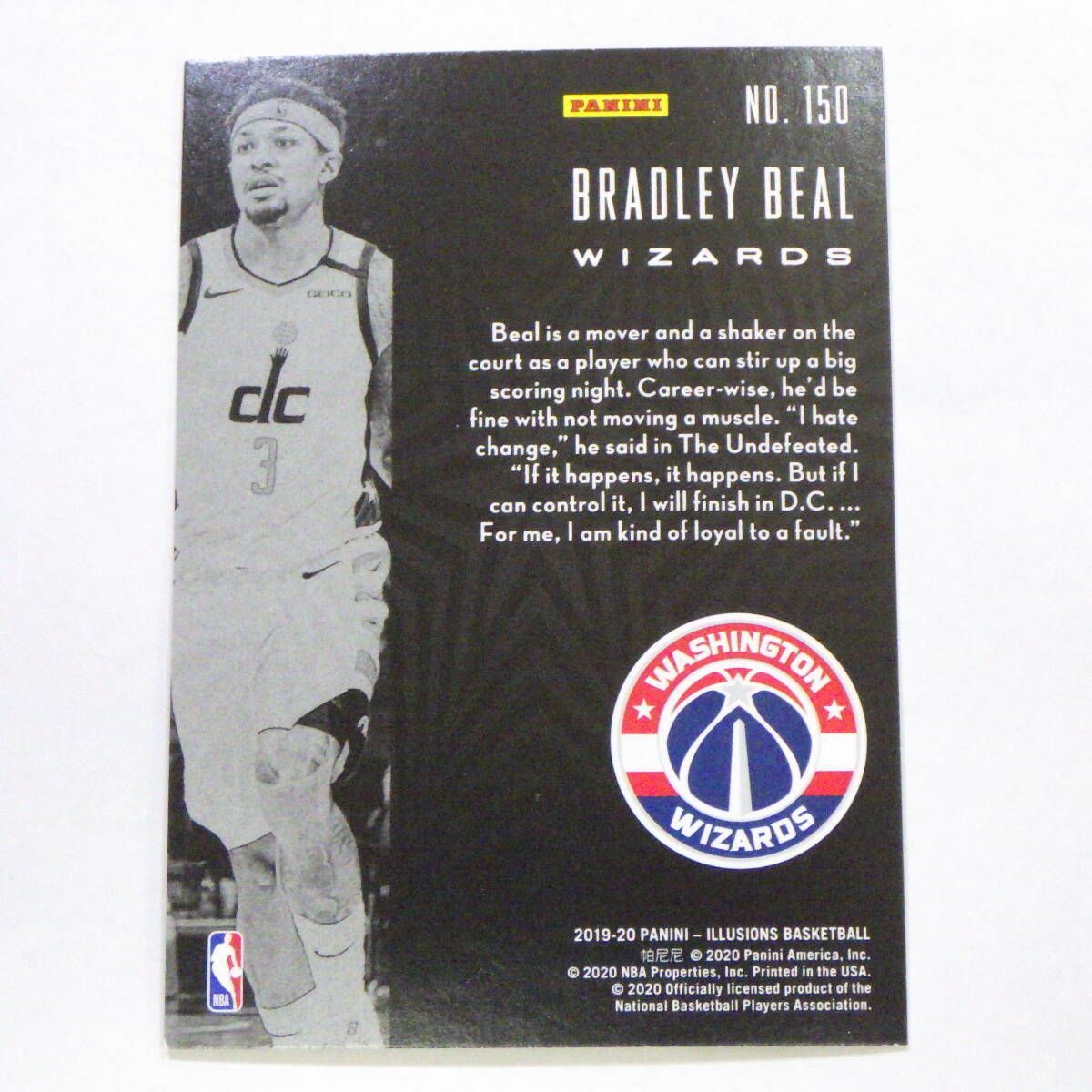 NBA カード BRADLEY BEAL WASHINGTON WIZARDS NO.150 2019-20