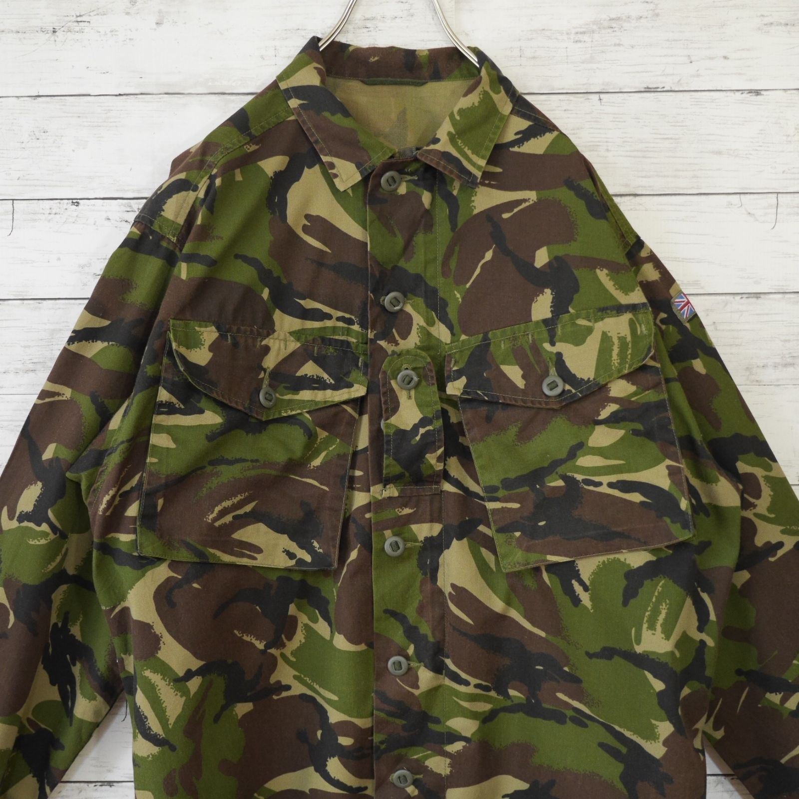 イギリス軍 british army DPMカモ シャツ 70s 英国 イギリス軍 Blitish Army 実物 DPMカモ 迷彩 フィールド