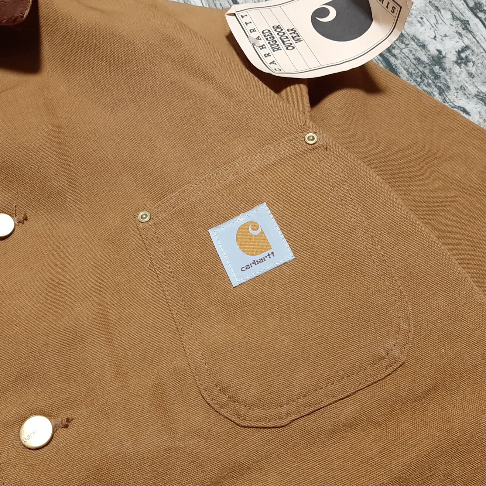 size 42】デッドストック USA製 Carhartt チョアコート Chore Coat