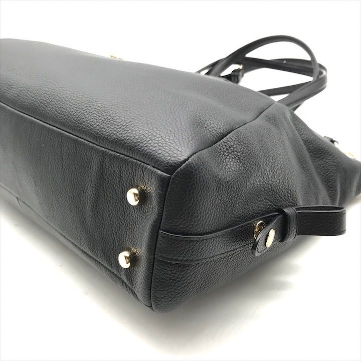 超美品 COACH コーチ 2WAY トート ショルダー バッグ ブラック k1920  
