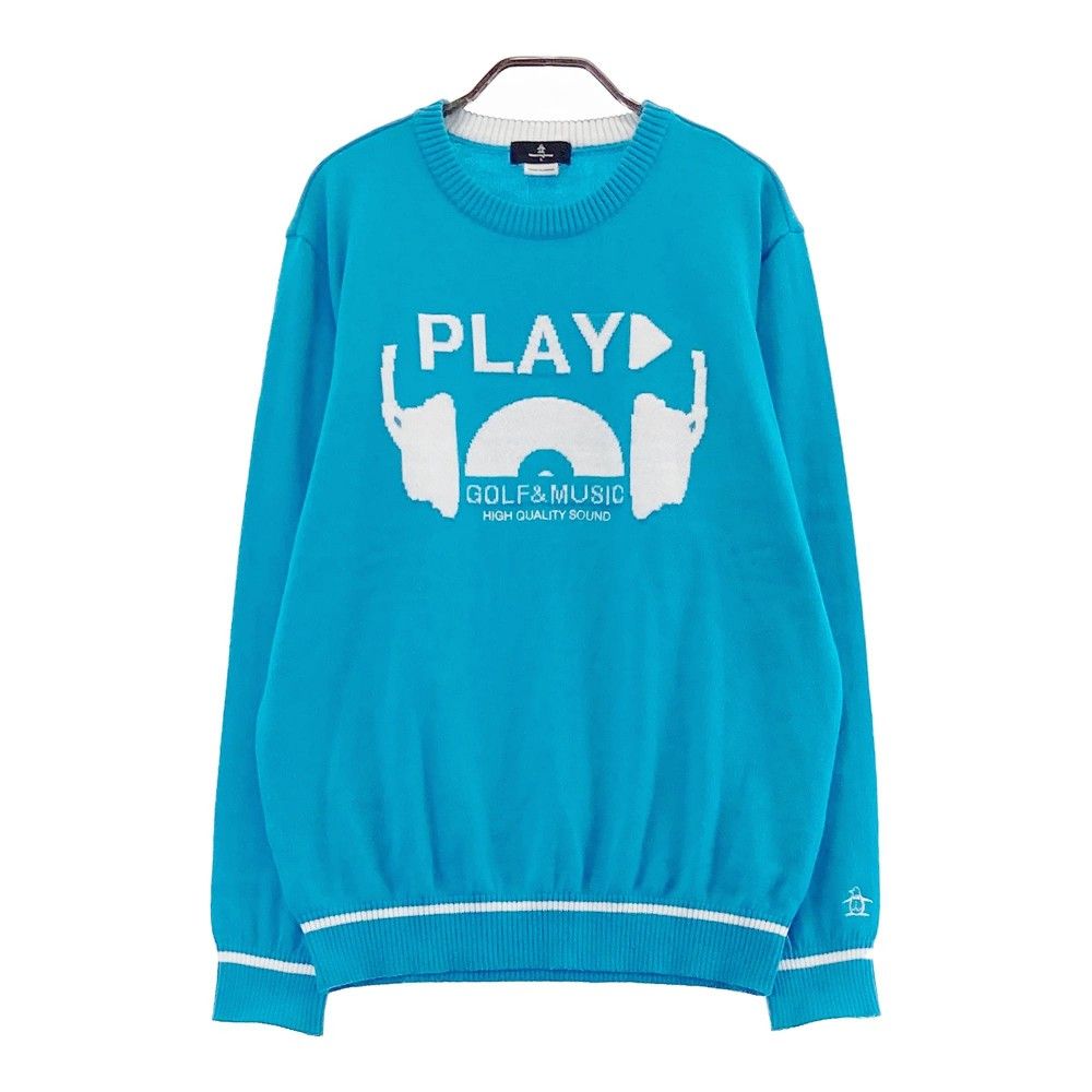 サイズ：L MUNSING WEAR マンシングウェア ニットセーター ブルー系