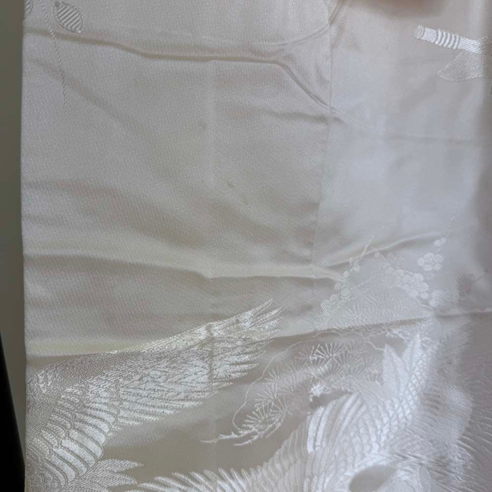白打掛 3点セット 帯 掛下 白無垢 白 撮影用 結婚式 花嫁衣装 裄67cm 身丈200cm 合繊 Lサイズ 4273 白打掛 3点セット 帯 掛下 白無垢 白 撮影用 結婚式 花嫁衣装 裄67cm