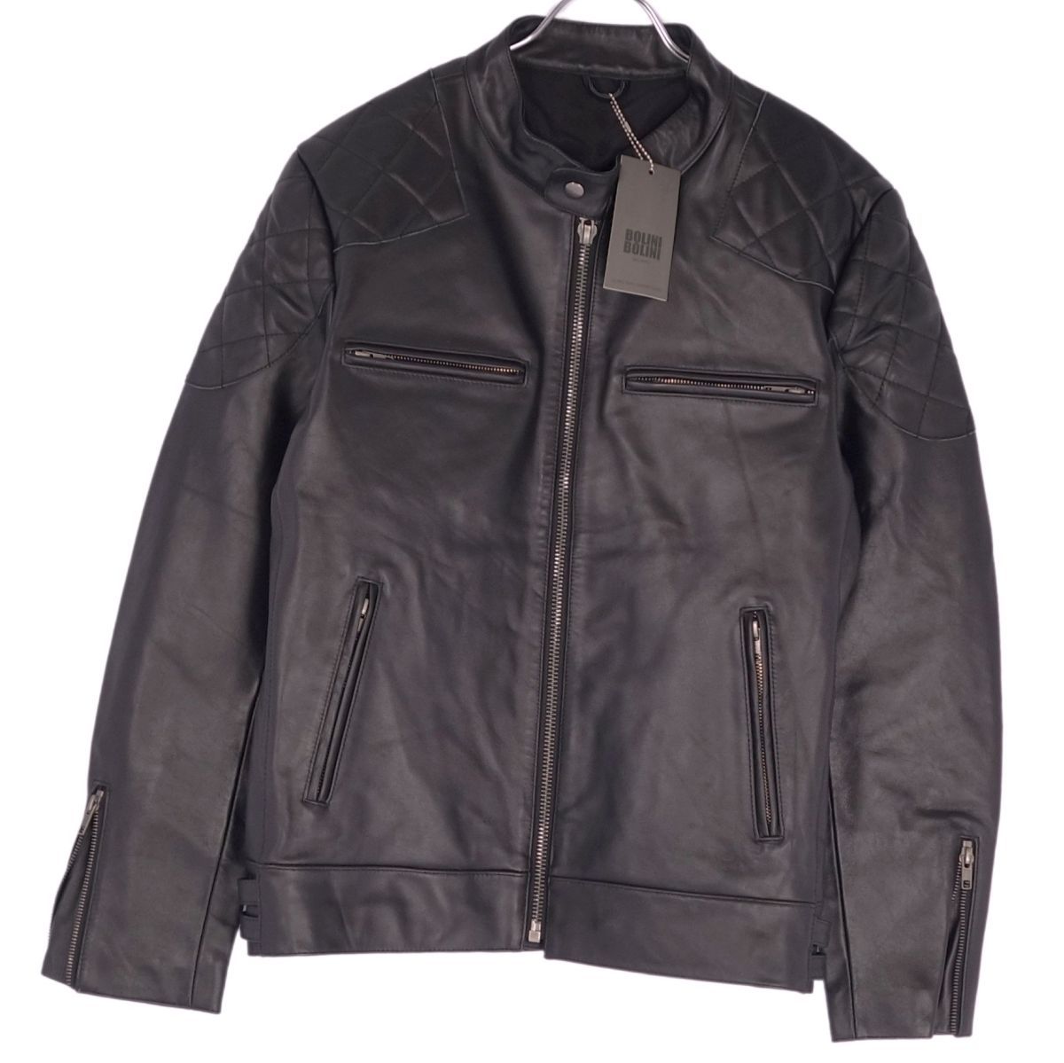 美品 ボリーニ BOLINI ジャケット レザージャケット ライダース 