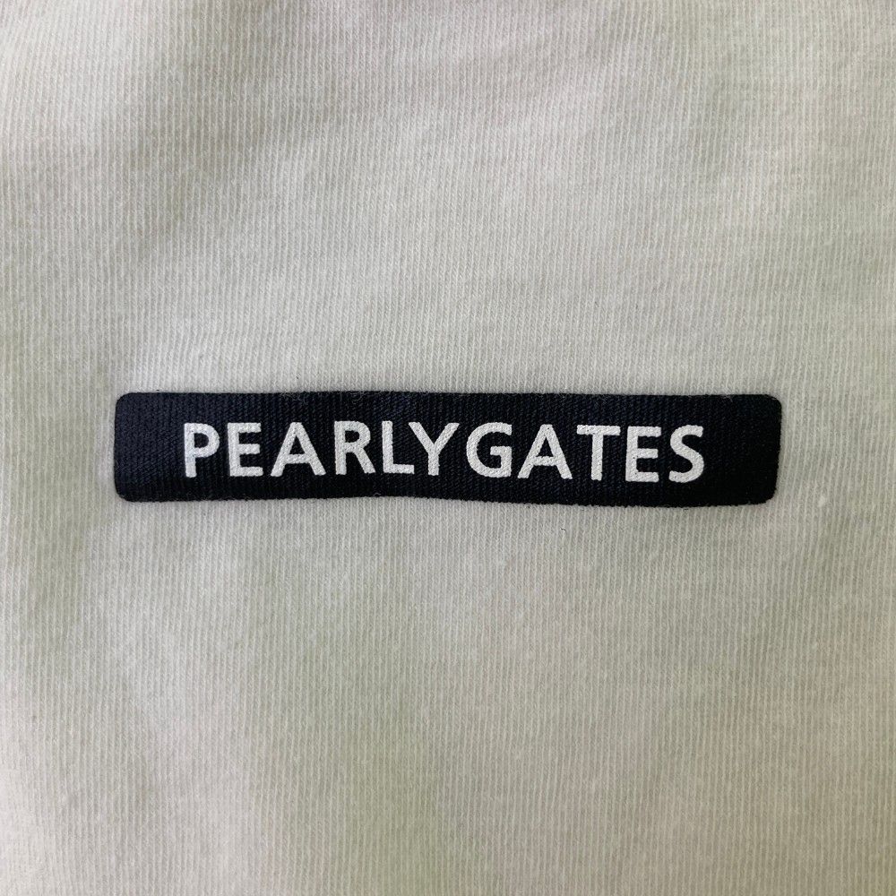 サイズ：6 PEARLY GATES パーリーゲイツ  ハイネック 長袖Tシャツ  ホワイト系 [240101412026] ゴルフウェア メンズ ストスト PEARLY GATES パーリーゲイツ ハイネック 長袖 インナー Tシャツ