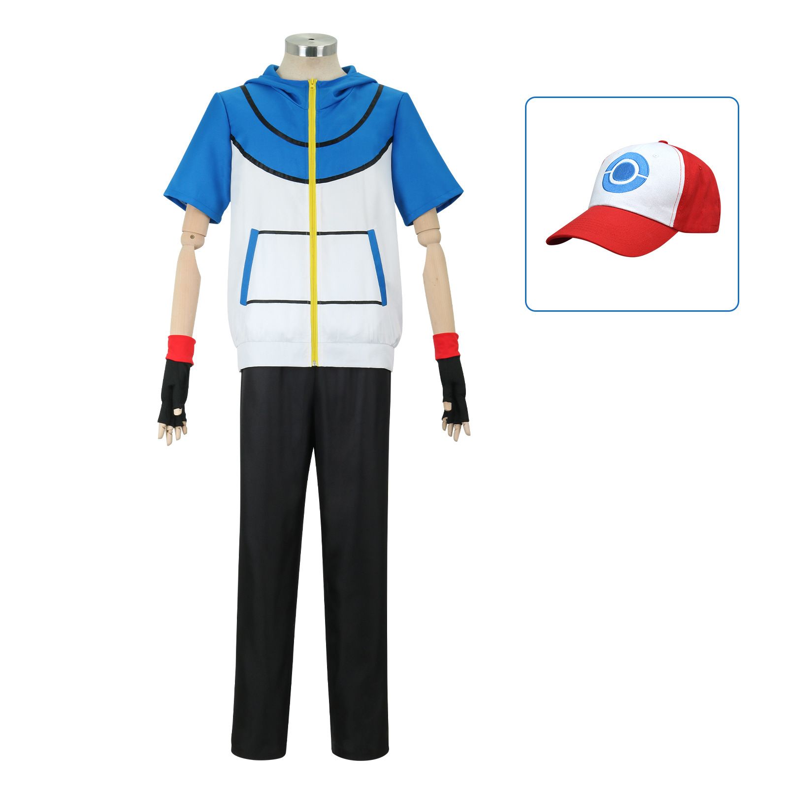 ポケットモンスター　サトシ　コスプレフルセット コスチューム ポケットモンスター サトシ コスプレ アニメ 二