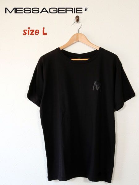 MESSAGERIE メッサジェリエ　スパイダー刺繍Tシャツ　ブラック　サイズL