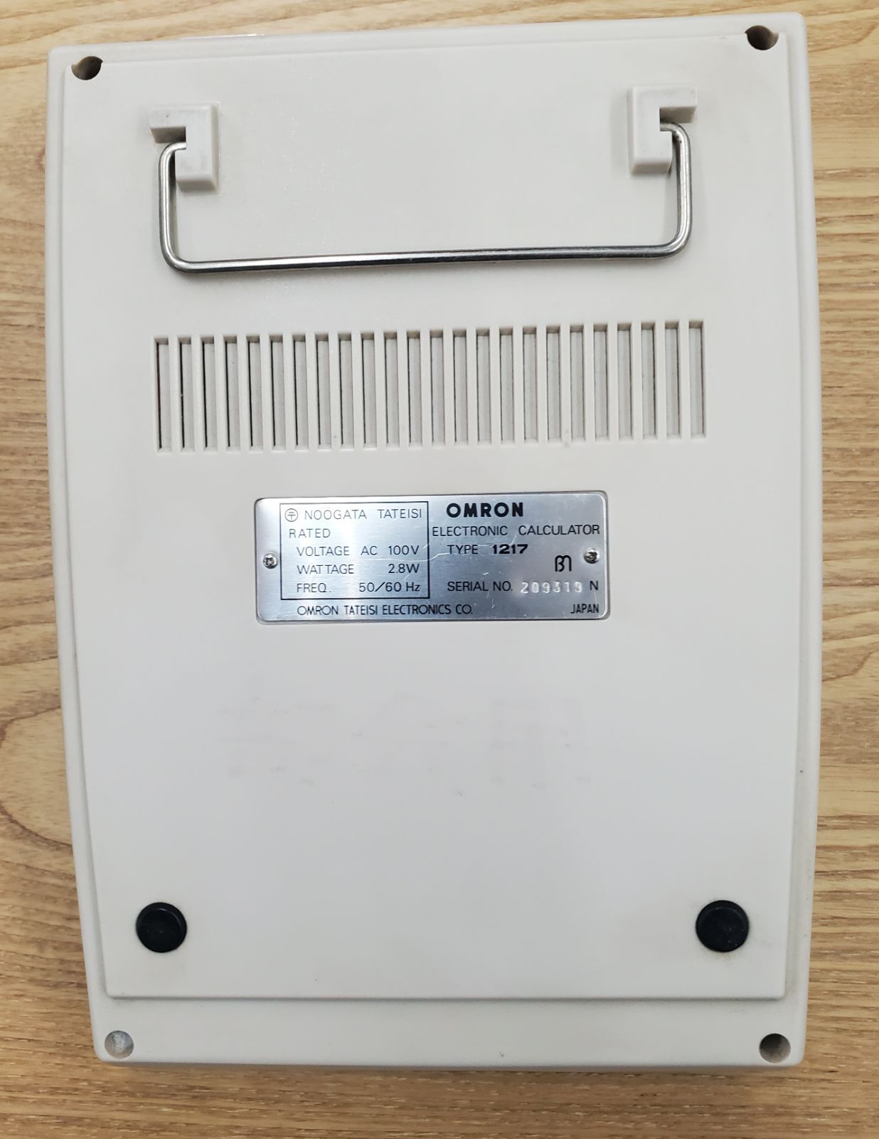 OMRON オムロンTYPE.1217 レトロ電卓 稼働品 - メルカリ