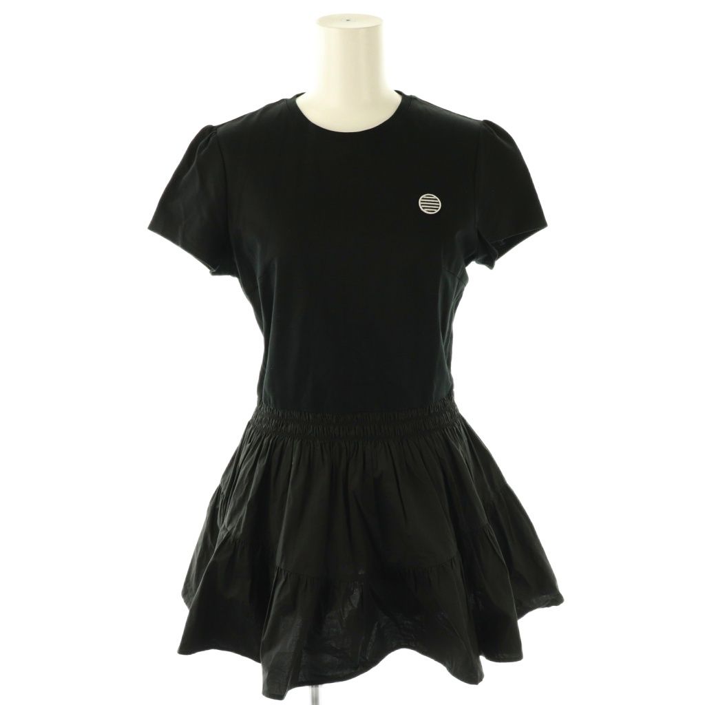 BORDERS at BALCONY ワッペン Tシャツ カットソー 36 ボーダーズアットバルコニー BORDERS at BALCONY SHIRT GATHERED