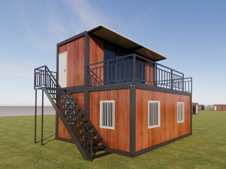 プレハブハウス用 仮設事務所 朝礼台 階段 スーパーハウス 踊場