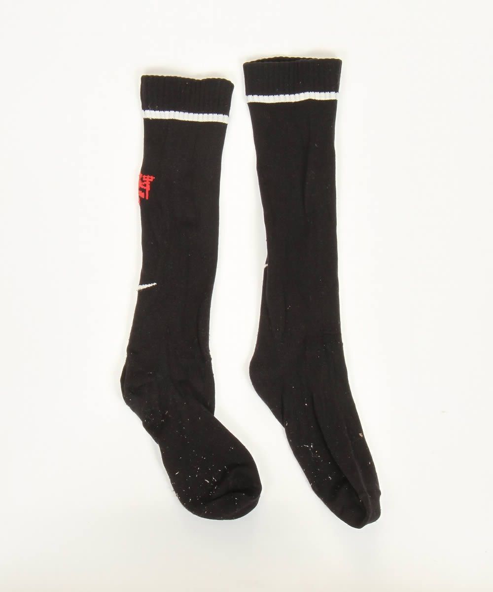 NIKE Manchester United Football Club Used SOCCER SOX SPORTS WEAR ナイキ マンチェスター・ユナイテッドFC チーム ユーズド ストッキング サッカー ソックス 靴下 プロ サッカーチーム