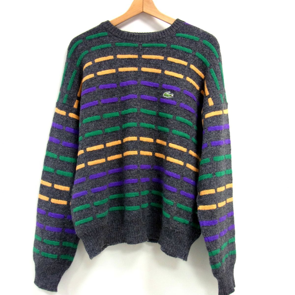 1970s フレンチラコステ　フレラコ　ビンテージ　コットンニット　希少　珍品 60s 70s MADE IN FRANCE LACOSTE ビンテージ フレンチ ラコステ