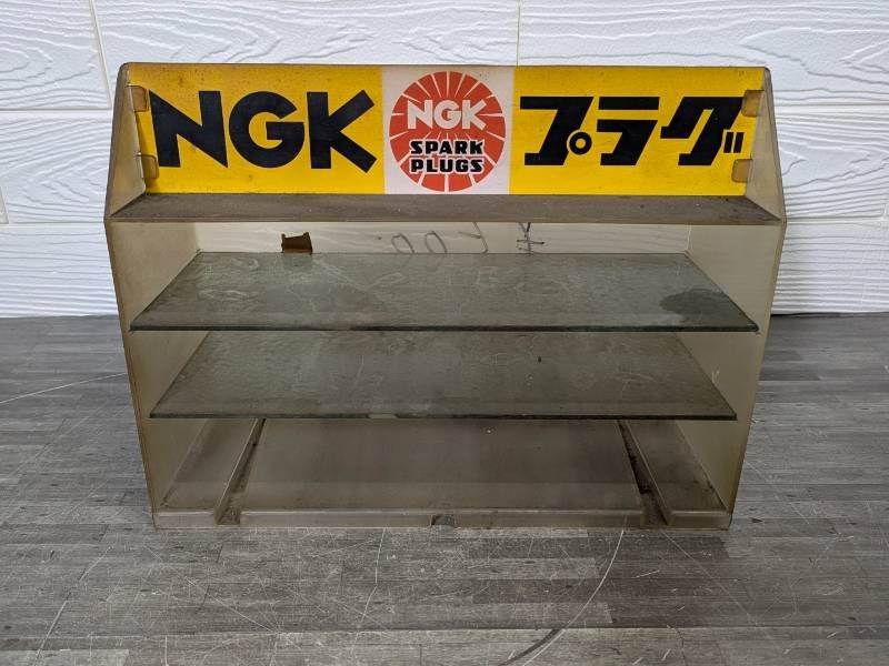 日本特殊陶業株式会社 NGKスパークプラグ ディスプレイ ケース 昭和レトロ