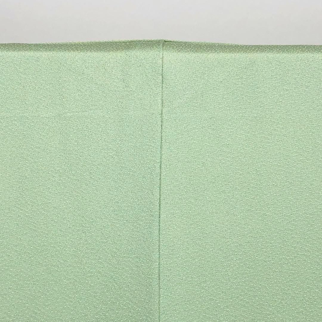 付下げ 鳥獣戯画 手描き 寿光織 薄緑色 しつけ糸 K-3566 - メルカリ