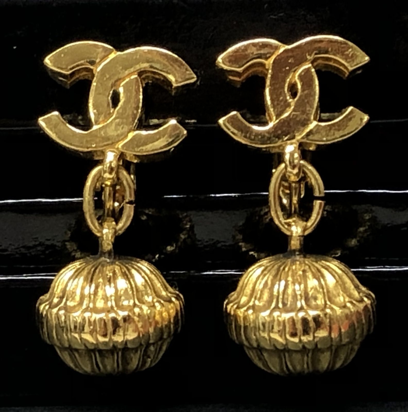 【お中元ギフト】 m001 X 60 シャネル イヤリング ココマーク ゴールドカラー デポーズ刻印 CHANEL DEPOSE 283 ヴィンテージ コスチュームジュエリー 【正規品 本物】