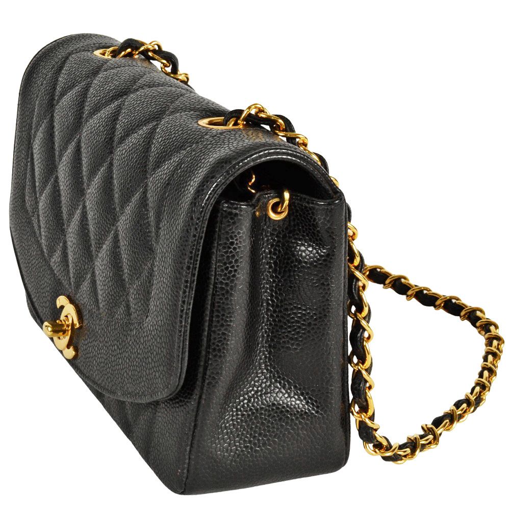 シャネル ショルダーバッグ ダイアナ 22 シャネル CHANEL ダイアナ22 A01164 ブラック ゴールド金具 ラム