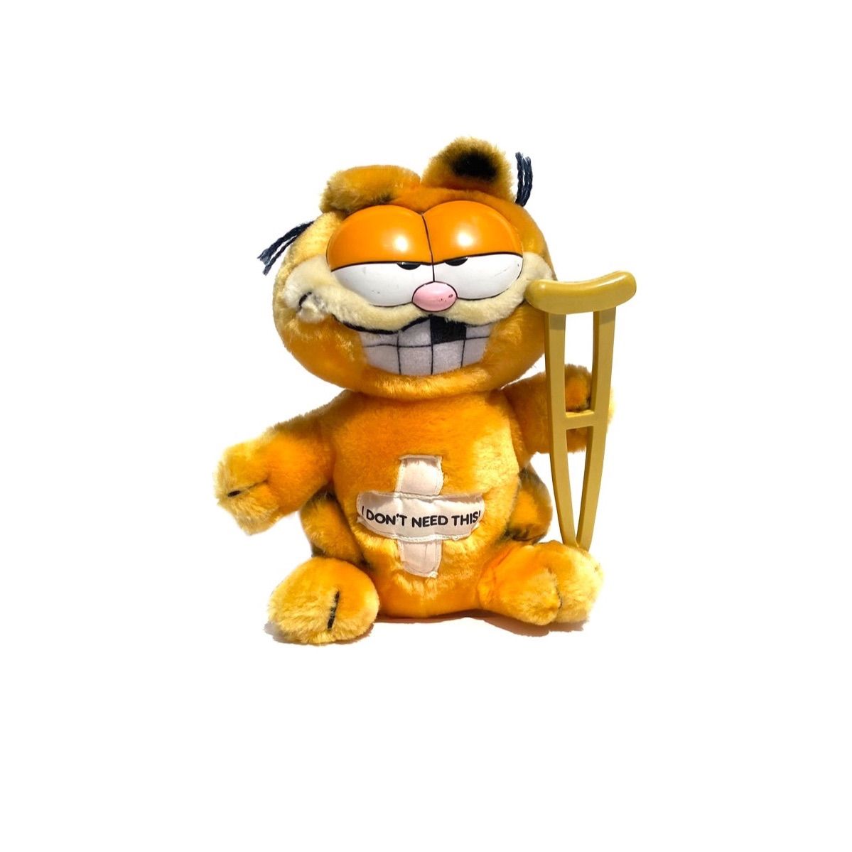 GARFIELD ガーフィールド ぬいぐるみ PLUSH 松葉杖 - メルカリ